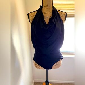 Soma halter top black one piece women’s swimsuit